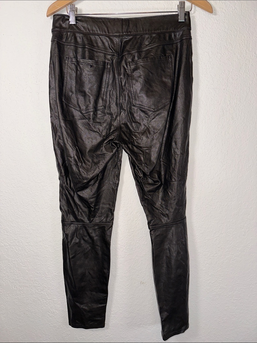 SPANX Black Faux Leather Skinny Pants - Picture 5 of 5